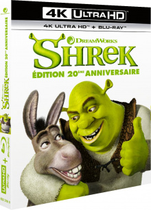 Shrek (2001) de Andrew Adamson, Vicky Jenson – Packshot Blu-ray 4K Ultra HD