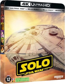 Solo : A Star Wars Story (2018) de Ron Howard - Édition SteelBook limitée -Packshot Blu-ray 4K Ultra HD