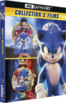 Sonic, le film 1 + 2 - Packshot Blu-ray 4K Ultra HD