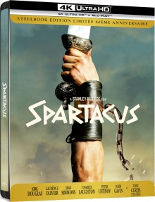 Spartacus – Steelbook Édition Limitée 60ème anniversaire – Packshot Blu-ray 4K Ultra HD