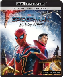 Spider-Man : No Way Home (2021) de Jon Watts – Packshot Blu-ray 4K Ultra HD