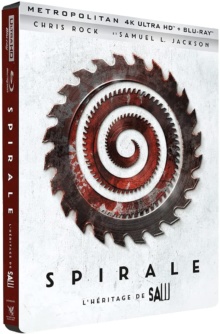 Spiral : L'héritage de Saw (2021) de Darren Lynn Bousman - Édition Limitée Steelbook – Packshot Blu-ray 4K Ultra HD