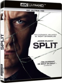 Split (2016) de M. Night Shyamalan - Packshot Blu-ray 4K Ultra HD