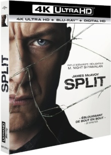 Split (2016) de M. Night Shyamalan – Packshot Blu-ray 4K Ultra HD