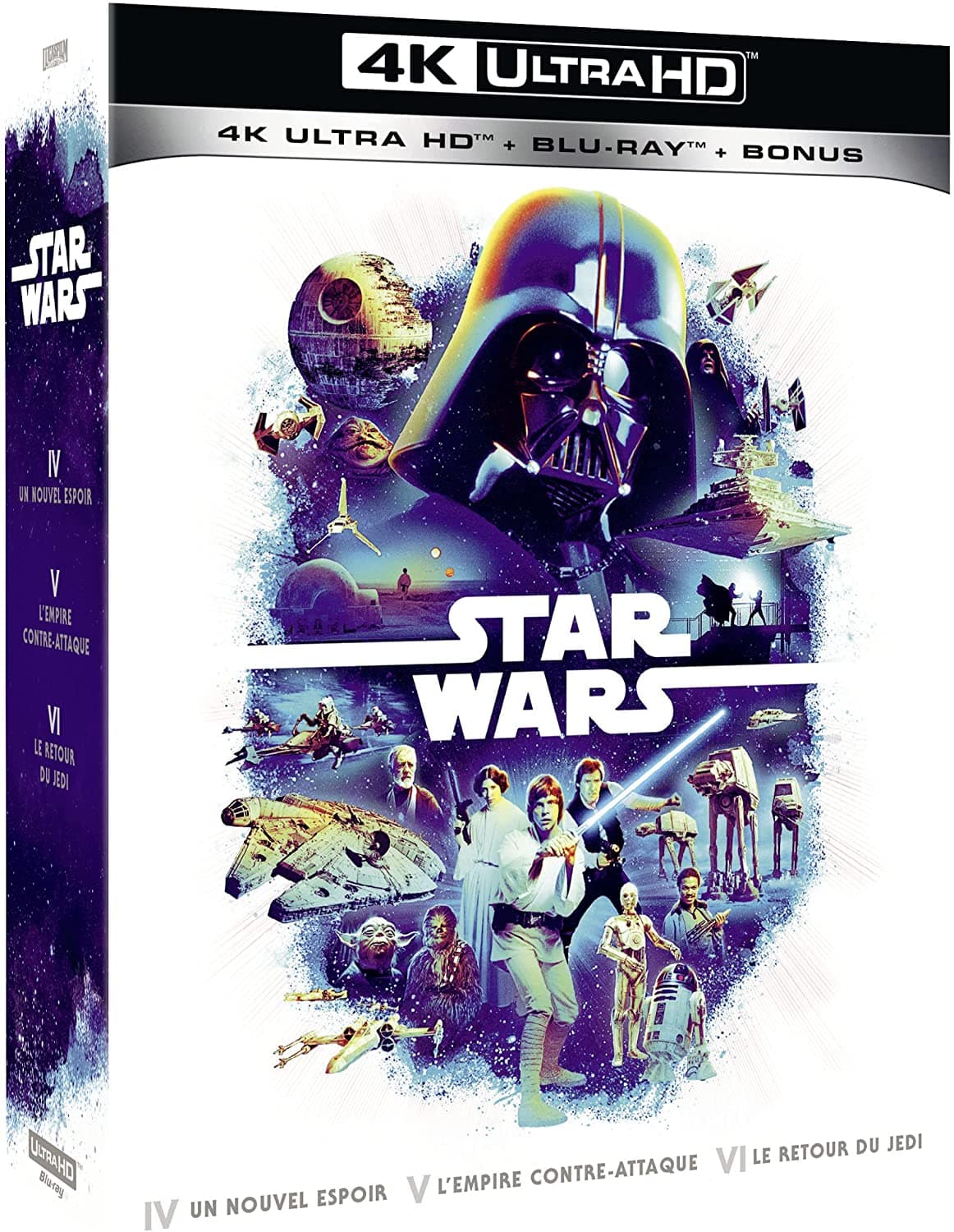 Star Wars Trilogie 4-5-6 - Blu-ray 4K Ultra HD + Blu-ray + Blu-ray bonus -  Edition Blu-ray 4K UHD - DigitalCiné