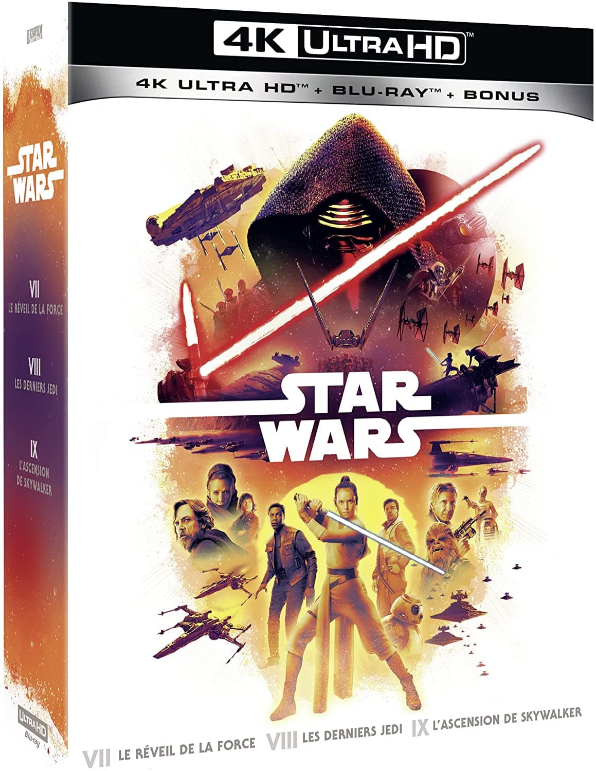 Star Wars Trilogie 7-8-9 - Blu-ray 4K Ultra HD + Blu-ray + Blu-ray bonus -  Edition Blu-ray 4K UHD - DigitalCiné
