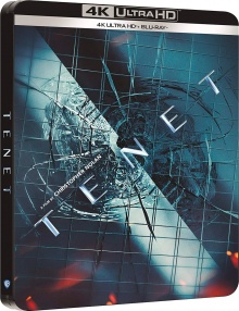 Tenet (2020) de Christopher Nolan - Édition Steelbook – Packshot Blu-ray 4K Ultra HD