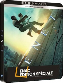 Tenet (2020) de Christopher Nolan - Steelbook Édition Spéciale Fnac – Packshot Blu-ray 4K Ultra HD