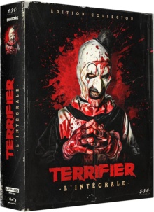 Terrifier (2013 - 2022) de Damien Leone : L'intégrale - Édition Collector Limitée Steelbook - Packshot Blu-ray 4K Ultra HD
