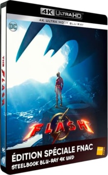 The Flash (2023) de Andy Muschietti - Édition Spéciale FNAC Steelbook - Packshot Blu-ray 4K Ultra HD