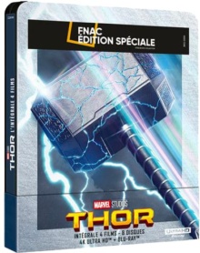Thor : L'intégrale 4 films - Édition Collector Spéciale Fnac Steelbook - Packshot Blu-ray 4K Ultra HD