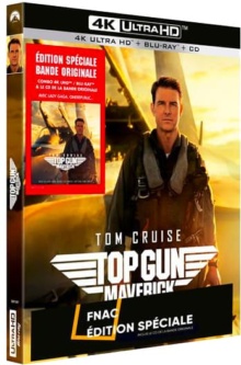 Top Gun : Maverick (2022) de Joseph Kosinski - Édition Limitée Spéciale Fnac : Blu-ray 4K + Blu-ray + CD Bande Originale - Packshot Blu-ray 4K Ultra HD