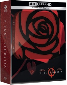 V pour Vendetta (2005) de James McTeigue - Édition Titans of Cult - SteelBook – Packshot Blu-ray 4K Ultra HD