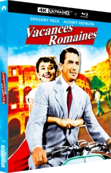 Vacances romaines (1953) de William Wyler - Packshot Blu-ray 4K Ultra HD