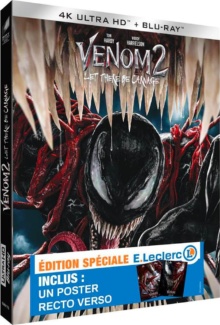 Venom 2 : Let There Be Carnage (2021) de Andy Serkis - Édition Spéciale E.Leclerc - Packshot Blu-ray 4K Ultra HD