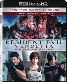 Resident Evil : Vendetta (2017) de Takanori Tsujimoto – Packshot Blu-ray 4K Ultra HD