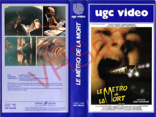 Le Métro de la mort - Jaquette VHS