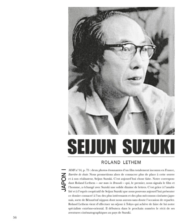 Seijun Suzuki dans Midi-Minuit Fantastique Vol 4