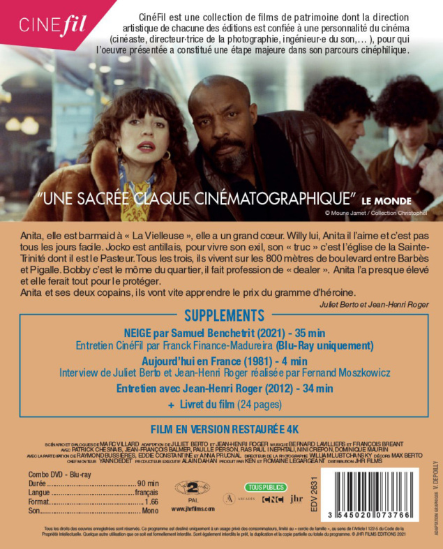 Neige - Verso Jaquette Combo DVD/BD