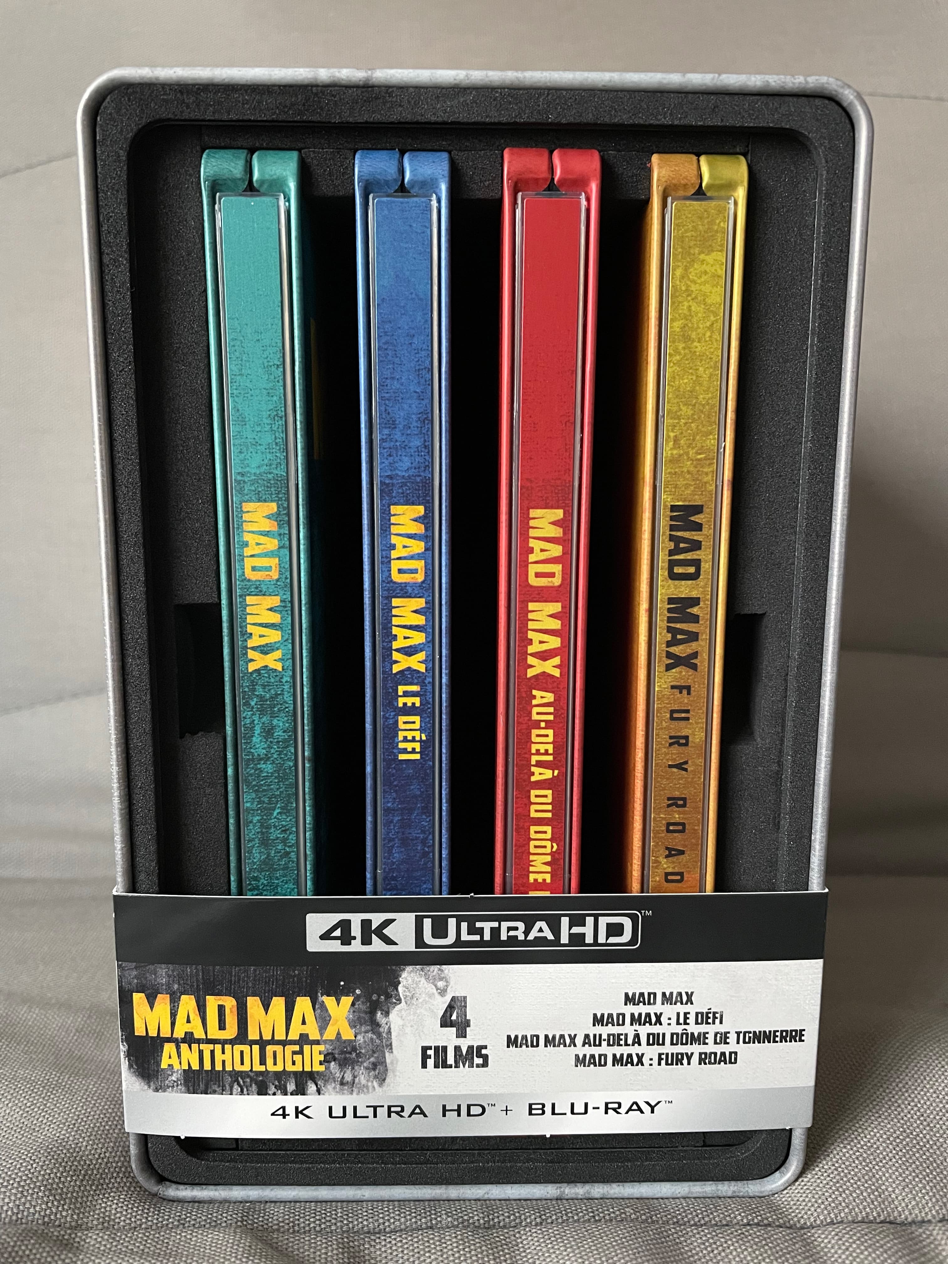 Coffret intégrale Mad Max Blu-ray 4K Ultra HD