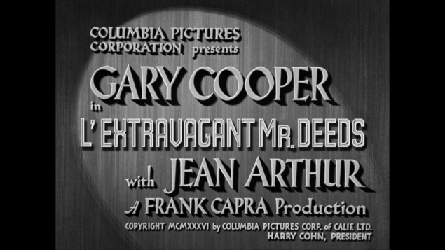 L'Extravagant Mr Deeds - Capture Blu-ray