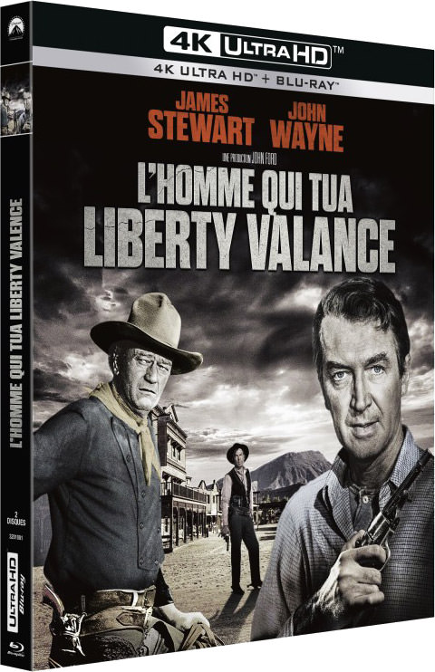 L'Homme qui tua Liberty Valance - Packshot Blu-ray / Blu-ray 4K