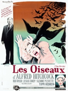 Les Oiseaux (1963) de Alfred Hitchcock - Affiche