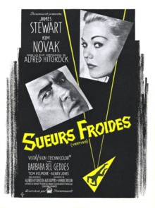 Sueurs Froides (1958) de Alfred Hitchcock - Affiche