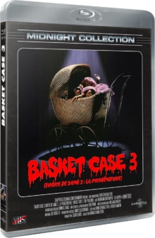 Basket Case 3 (Frère de sang 3 : La progéniture) (1991) Frank Henenlotter - Packshot Blu-ray (Midnight Collection)