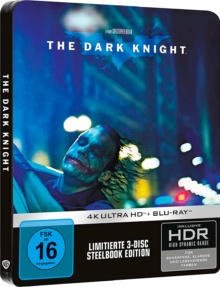 Batman - The Dark Knight, le Chevalier Noir (2008) de Christopher Nolan - Édition Limitée Steelbook - Packshot Blu-ray 4K Ultra HD