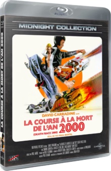 La Course à la mort de l'an 2000 (Death Race 2000) (1975) Paul Bartel - Packshot Blu-ray (Midnight Collection)