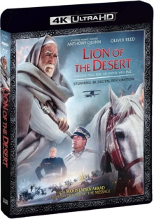 Le Lion du désert (1980) de Moustapha Akkad - Packshot Blu-ray 4K Ultra HD