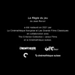 La Règle du jeu (1939) de Jean Renoir - Édition ESC Editions 2022 (Master 4K) - Capture Blu-ray 4K Ultra HD