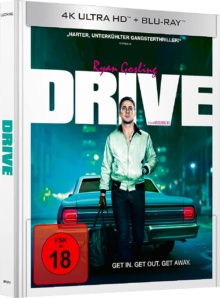 Drive (2011) de Nicolas Winding Refn - Édition Mediabook - Packshot Blu-ray 4K Ultra HD