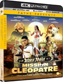 Astérix et Obélix : Mission Cléopâtre (2002) de Alain Chabat - Packshot Blu-ray 4K Ultra HD