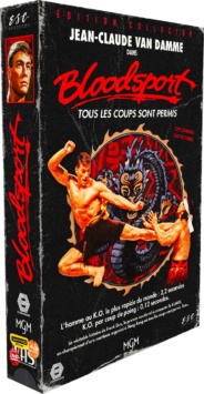 Bloodsport (1988) de Newt Arnold - Édition Limitée Box VHS n°1 - Packshot Blu-ray 4K Ultra HD