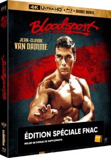 Bloodsport (1988) de Newt Arnold - Édition Limitée Spéciale Fnac - Packshot Blu-ray 4K Ultra HD