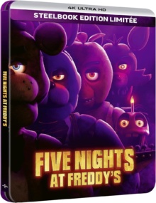 Five Nights at Freddy's (2023) de Emma Tammi - Édition Boîtier Steelbook - Packshot Blu-ray 4K Ultra HD