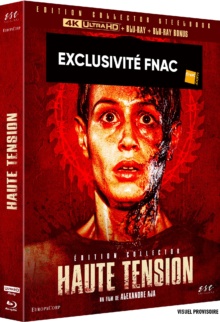 Haute tension (2003) de Alexandre Aja - Édition Collector Limitée Exclusivité Fnac Steelbook - Packshot Blu-ray 4K Ultra HD