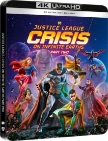 Justice League : Crisis on Infinite Earths - Partie 2 (2024) de Jeff Wamester - Édition Boîtier Steelbook - Packshot Blu-ray 4K Ultra HD