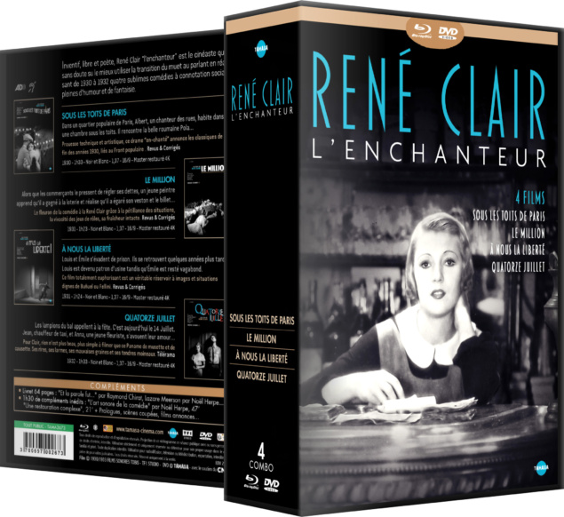 René Clair l'enchanteur - Coffret 4 Blu-ray ouvert