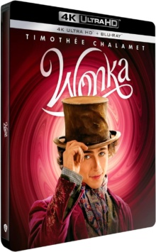 Wonka (2023) de Paul King - Édition Boîtier SteelBook - Packshot Blu-ray 4K Ultra HD