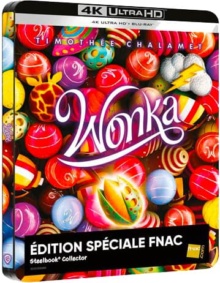 Wonka (2023) de Paul King - Édition Spéciale Fnac Steelbook - Packshot Blu-ray 4K Ultra HD