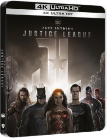 Zack Snyder’s Justice League (2021) de Zack Snyder - Édition SteelBook Limitée Personnages - Packshot Blu-ray 4K Ultra HD