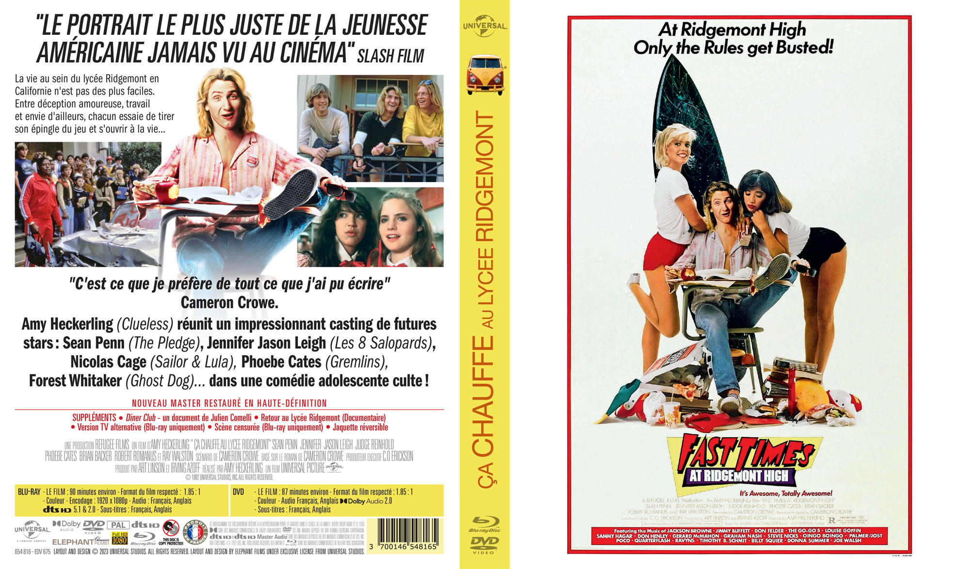 Fast Times at Ridgemont High - Jaquette Blu-ray