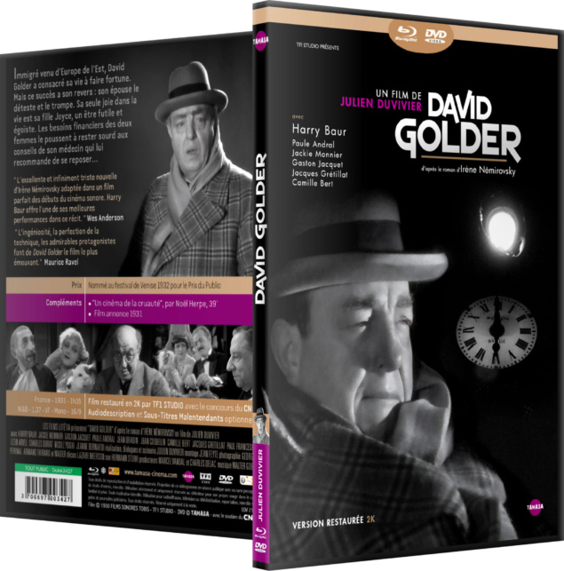 David Golder - Jaquette Blu-ray